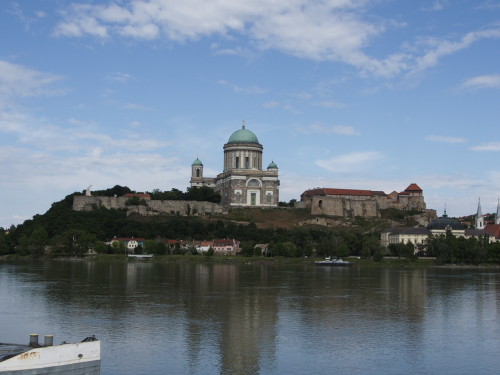 Esztergom cathedral seen from the slowakian side