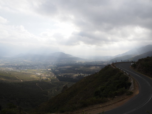 Road down to Franschoek