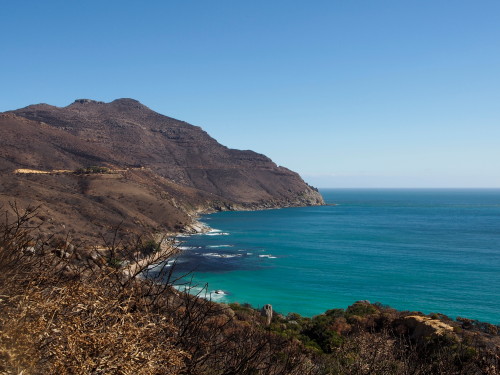 Looking back up to Chapmans Peak