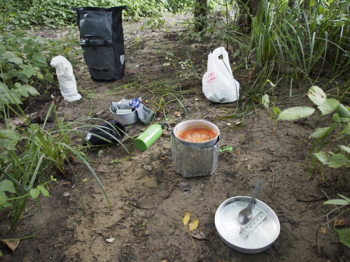 cocking dinner