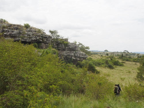 walking to rock paintings