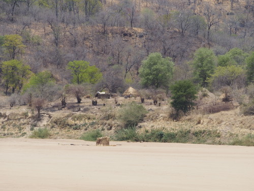 shed on dry river bed