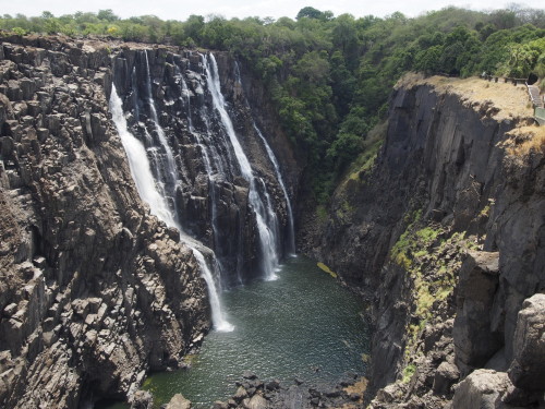 Right side of falls